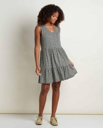 Toad&Co - Marley Tiered Tank Dress S26: Skyway Pattern / XL Toad&Co
