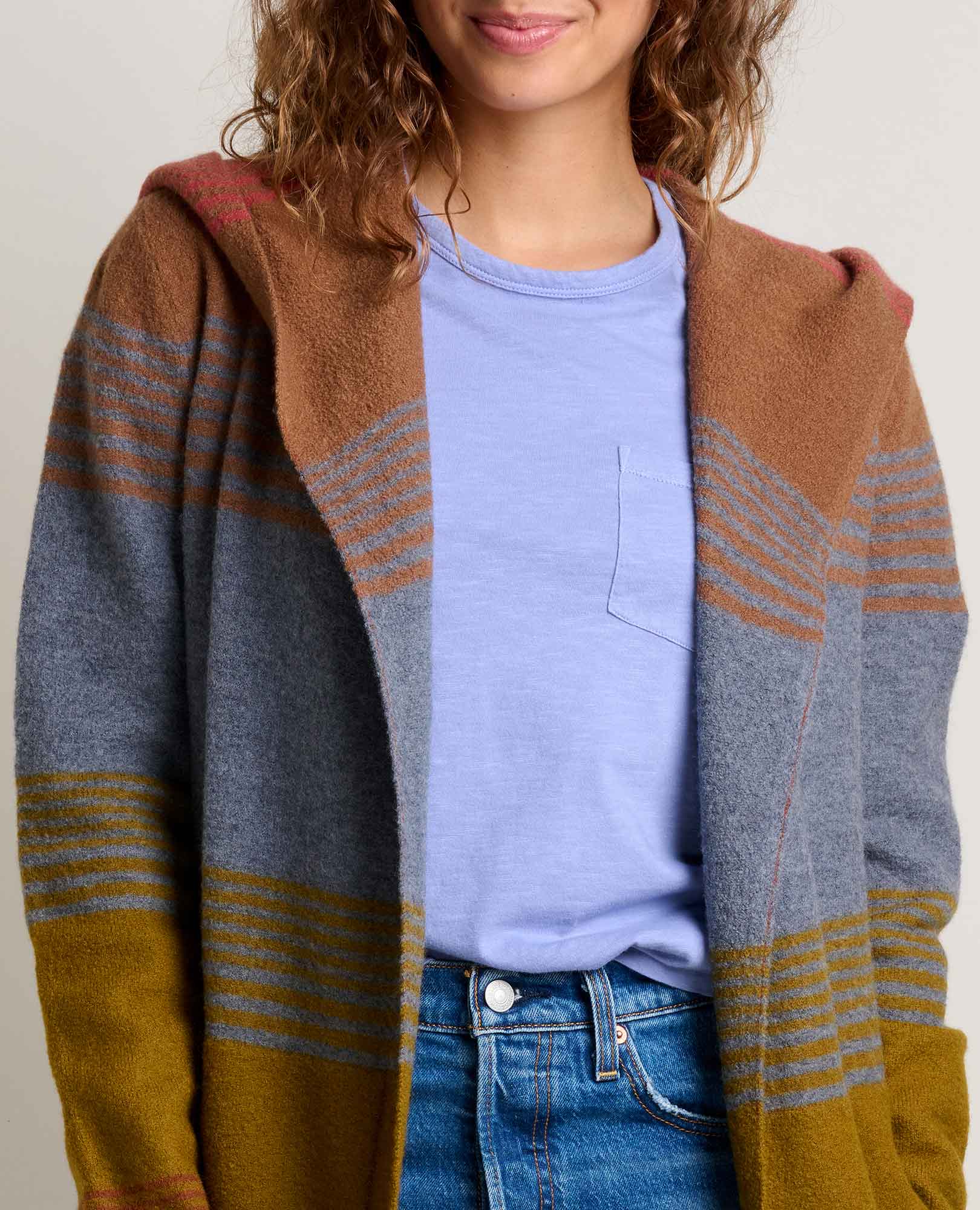 Toad&Co - Merino Heartfelt Hoodie F25 : Coyote Ombre / XL Toad&Co