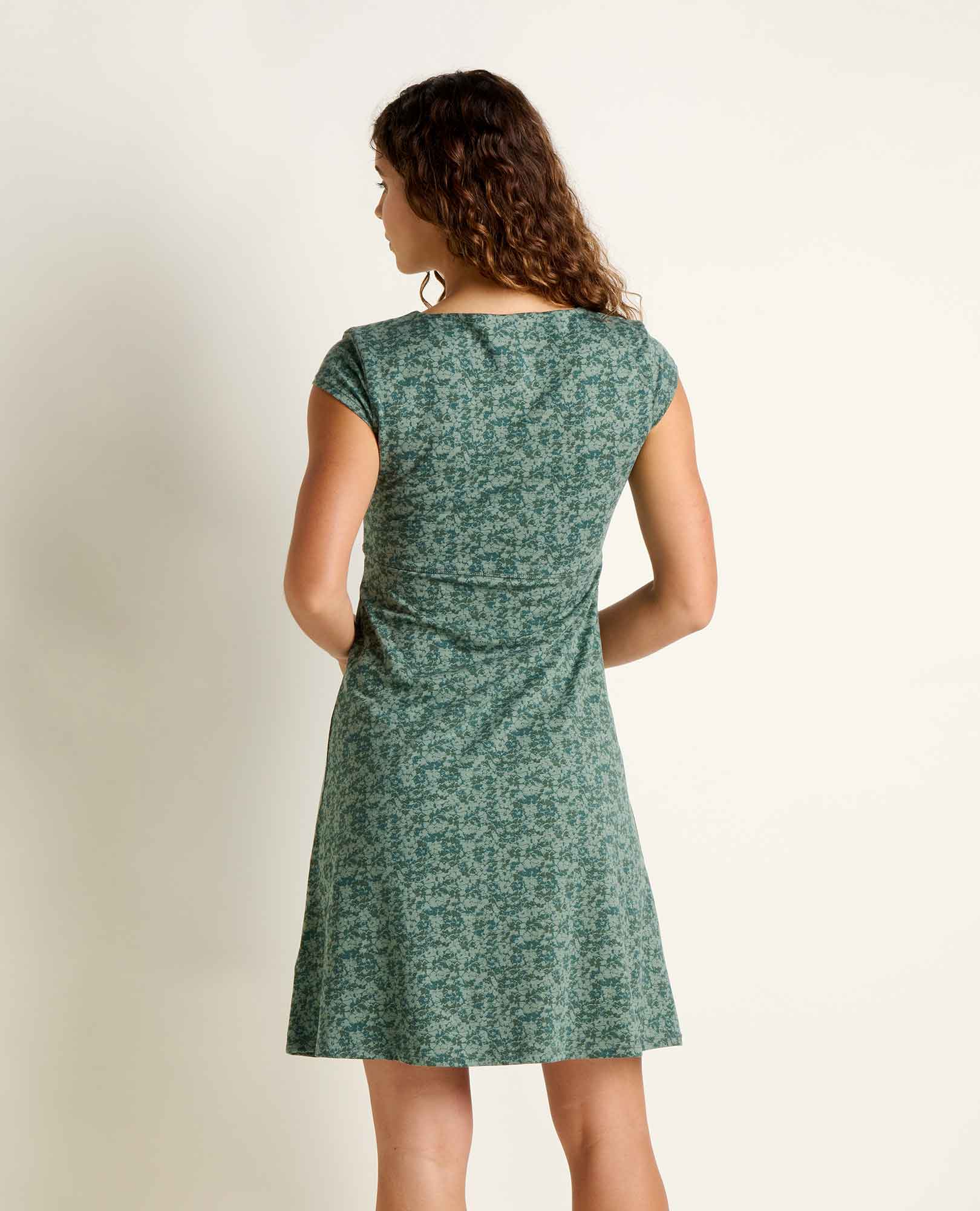 Toad&Co - Rosemarie Dress S26: Black and Salt Print / L Toad&Co