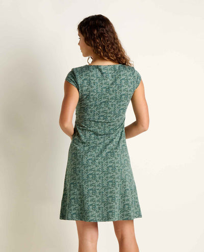 Toad&Co - Rosemarie Dress S26: Black and Salt Print / L Toad&Co