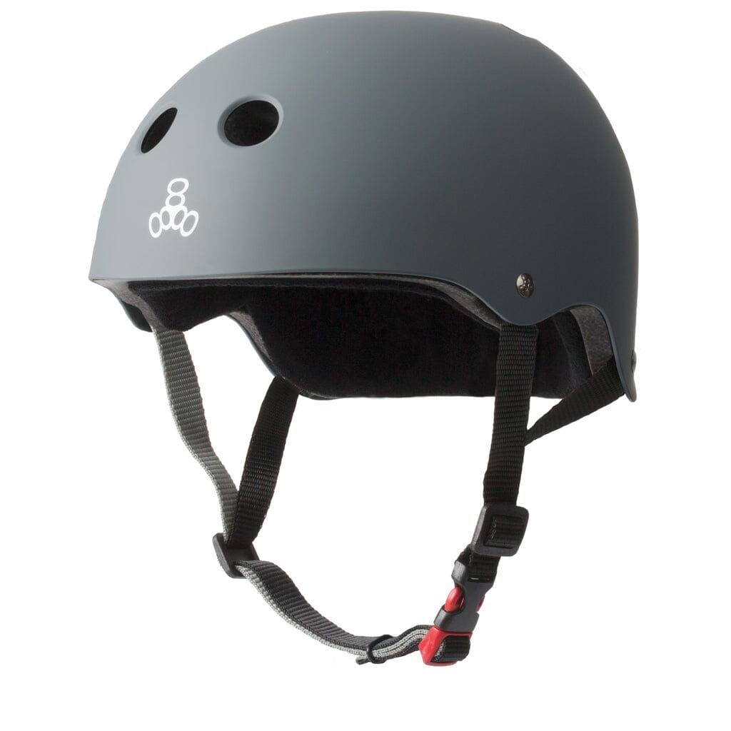 Triple 8 Certified Sweatsaver Helmet Skate Safety Gear Triple 8 Carbon Matte XS/S