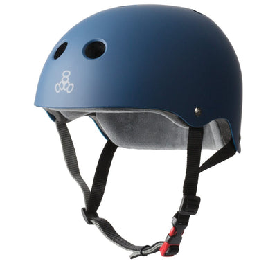 Triple 8 Certified Sweatsaver Helmet Skate Safety Gear Triple 8 Navy Matte XS/S