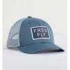 Wave Trucker Hat Apparel & Accessories Free Fly Apparel Slate Blue One Size 