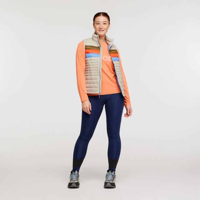 Women's Fuego Down Vest Apparel & Accessories Cotopaxi Pebble Stripes L 