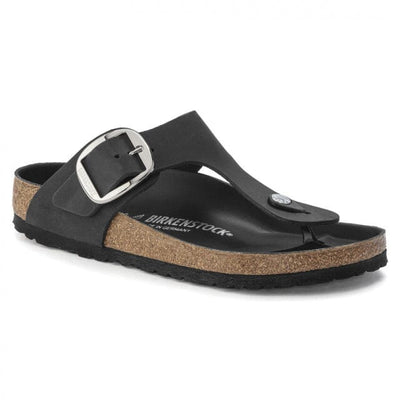 Women's Gizeh Big Buckle Oiled Leather Apparel & Accessories Birkenstock Black 37 Regular/Wide