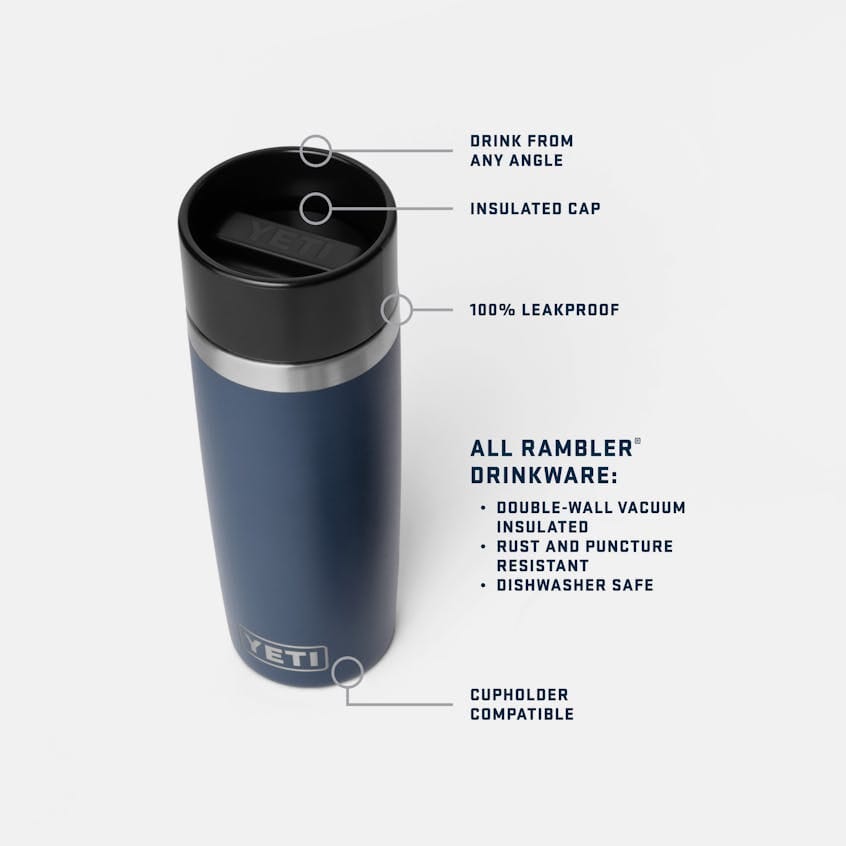 Yeti Rambler 16 oz. Travel Bottle w/ Leakproof Commuter Cap Insulated Drinkware Yeti