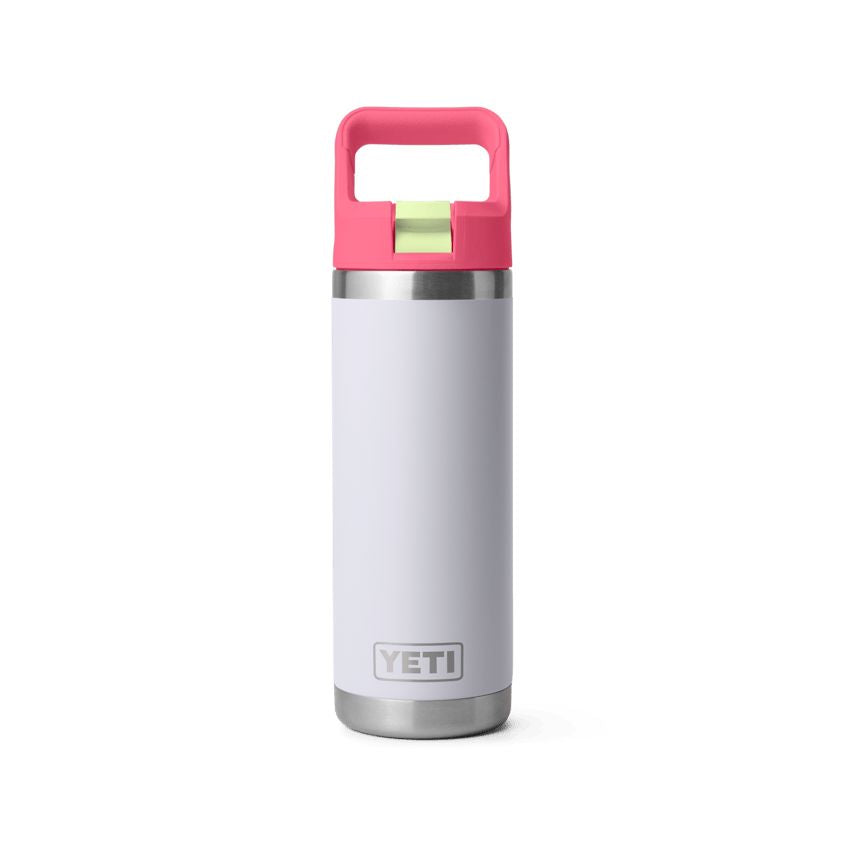 Yeti Rambler 18 oz. Water Bottle w/ Straw Lid Insulated Drinkware Yeti Mist/Pink/Grasshopper
