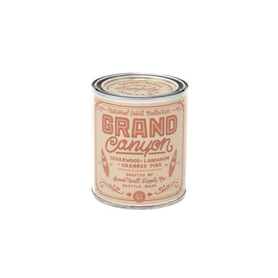 1/2 Pint National Parks Candle 8oz General Good & Well Supply Co. Grand Canyon 8 oz