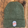 Apex Outfitter Oval Logo Beanie General Apex Outfitter & Board Co Moss Green
