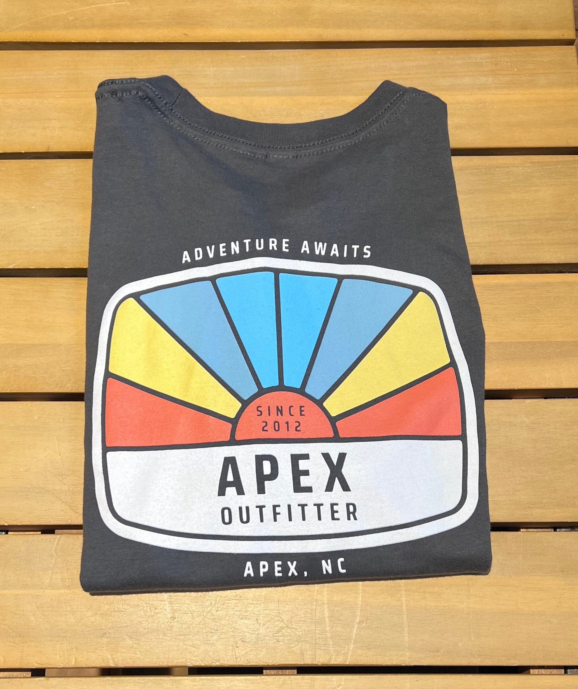 Apex Outfitter Sunset Logo T-Shirt General Apex Outfitter & Board Co XS Charcoal