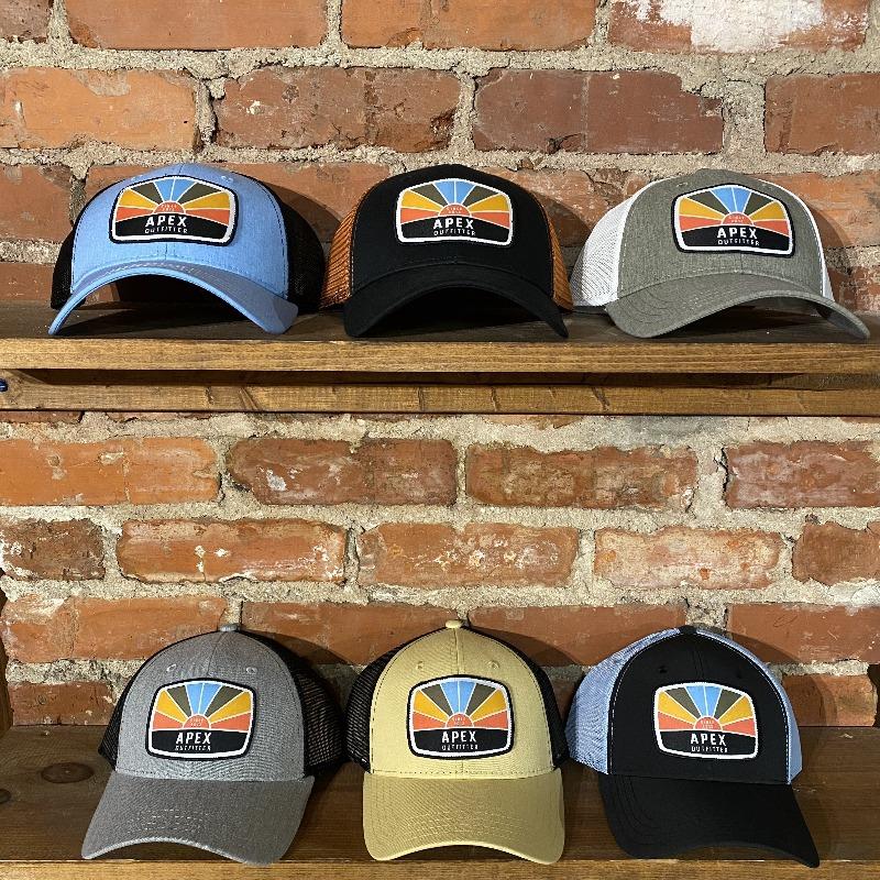Apex Outfitter Sunset Logo Trucker General Pukka