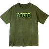 Baker Bold Military Green T-Shirt Shirts Eastern Skateboard Supply M 