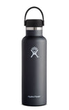 Hydro Flask 21 oz Standard Mouth with Flex Cap Accessories Hydro Flask Black 