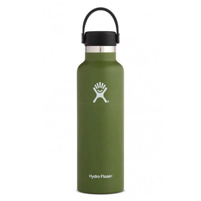 Hydro Flask 21 oz Standard Mouth with Flex Cap Accessories Hydro Flask Olive