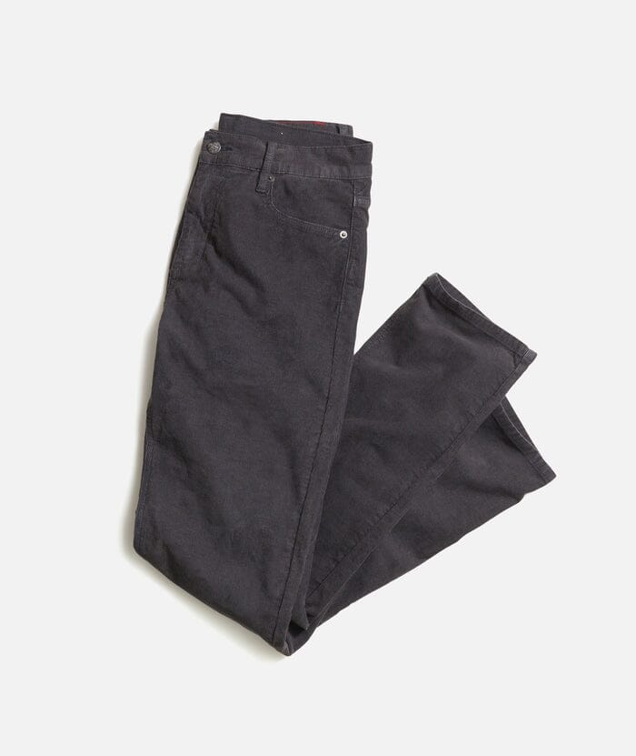 Marine Layer 5 Pocket Cambridge Corduroy Pant - Men's Pants Marine Layer Faded Black 30x32 