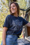 National Parks Map T-shirt: S / Redwood The Landmark Project