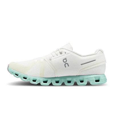 On Running Cloud 5 - Women's (Undyed White/Creek) Shoes On Cloud