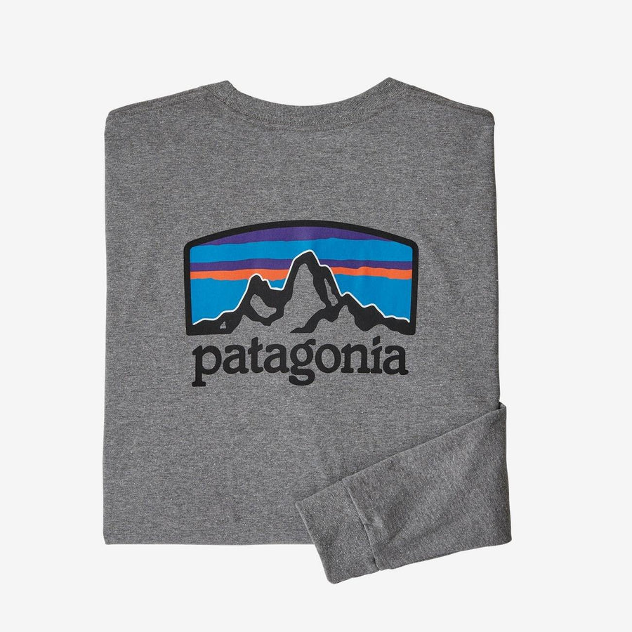 Patagonia Long-Sleeved Fitz Roy Horizons Responsibili- Tee - Men's General Patagonia XS Gravel Heather 