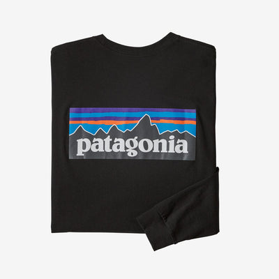 Patagonia Long-Sleeved P-6 Logo Responsibili-Tee - Men's General Patagonia M Black
