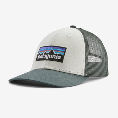 Patagonia P-6 Logo LoPro Trucker Hat General Patagonia White w/Nouveau Green