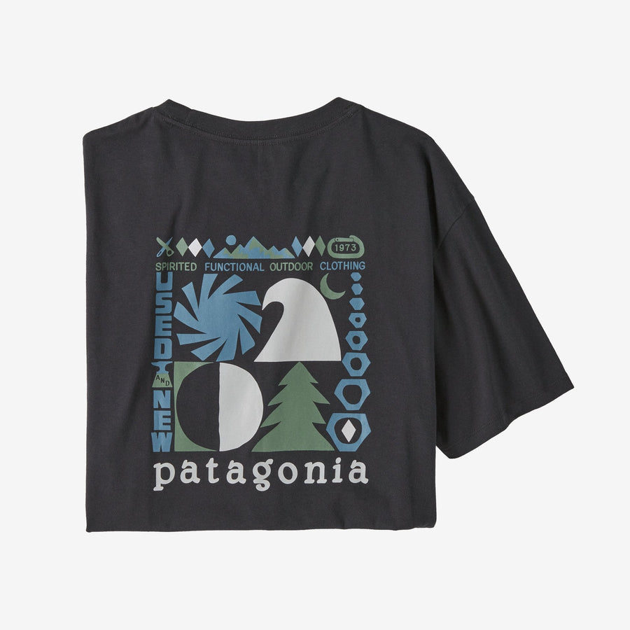 Patagonia Spirited Seasons Organic T-Shirt Shirts Patagonia Ink Black M 