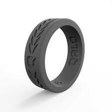 QALO Laurel Silicone Ring - Women's Inventory Qalo Charcoal 6