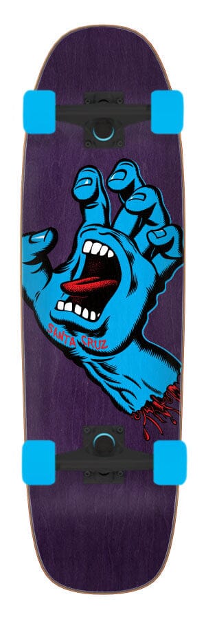 Santa Cruz Screaming Hand 8.4in x 29.4in Street Cruzer Eastern Skateboard Supply