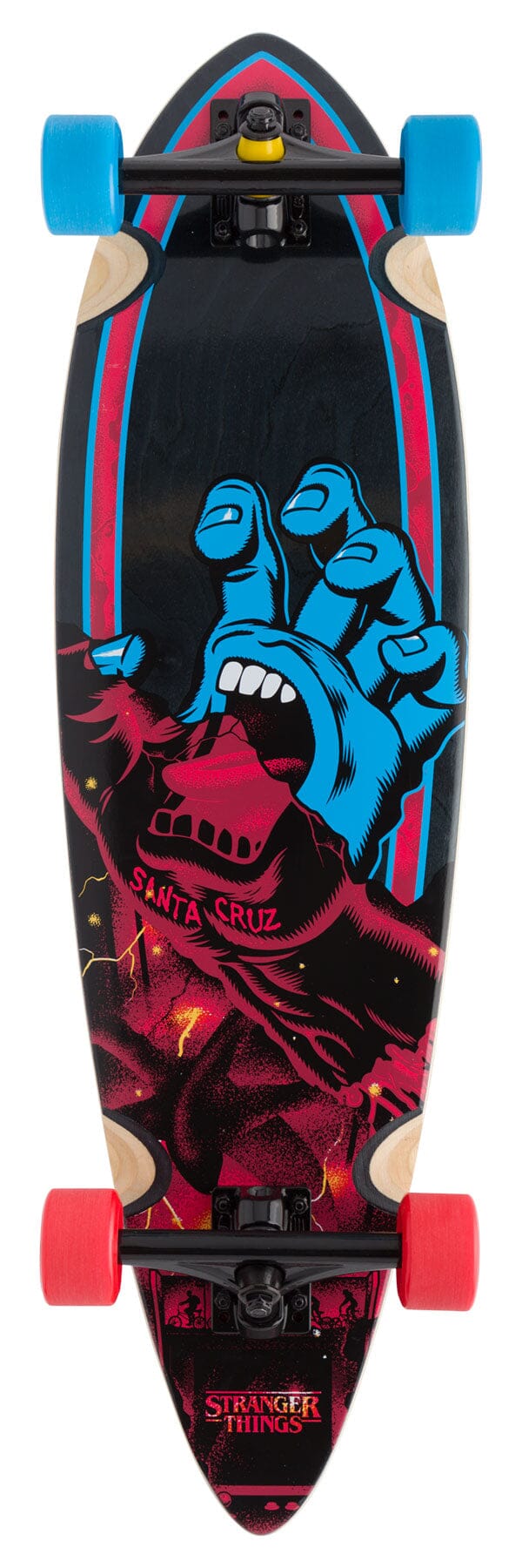 Santa Cruz Stranger Things Screaming Hand 9.20in x 33in Pintail Cruiser NHS