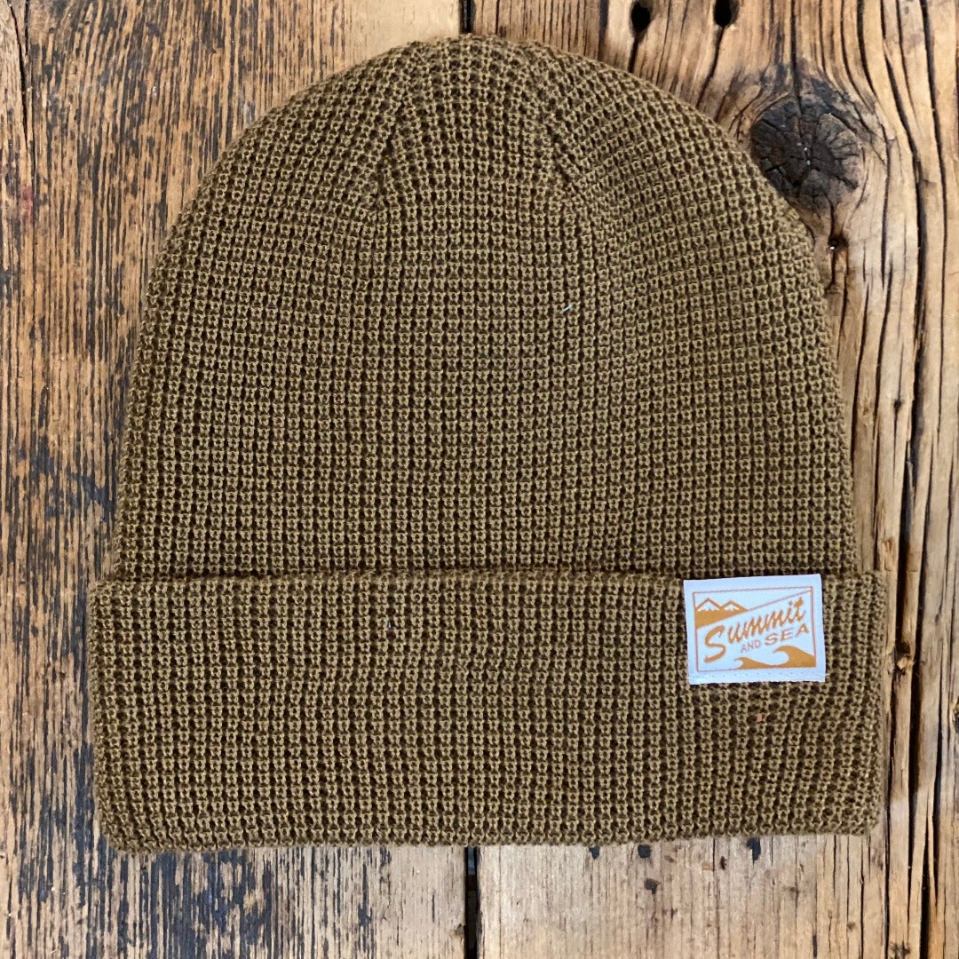 Summit and Sea Dredge Knit Beanie General Pukka Brown
