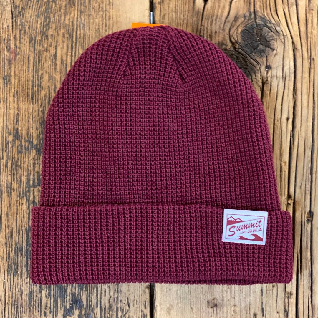 Summit and Sea Dredge Knit Beanie General Pukka Magenta