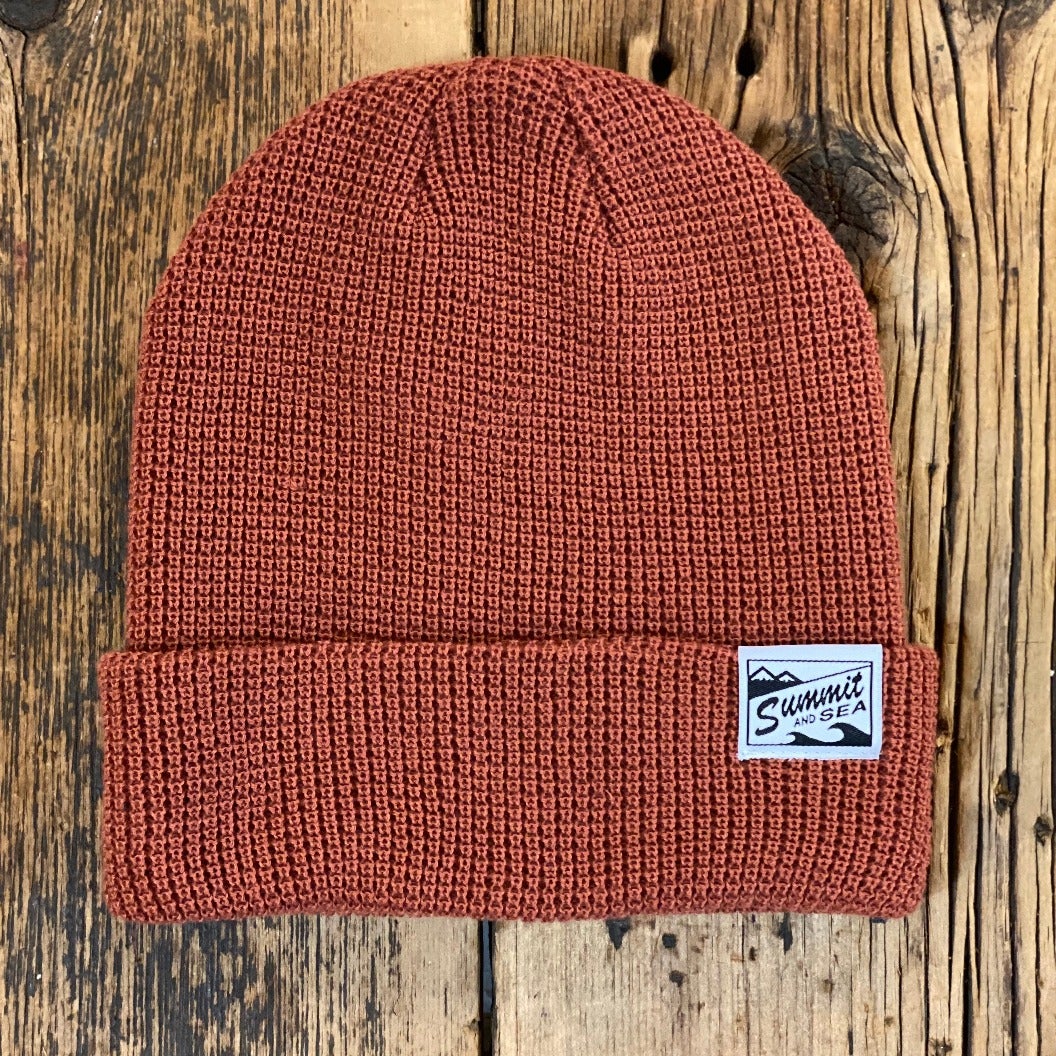 Summit and Sea Dredge Knit Beanie General Pukka Red Clay