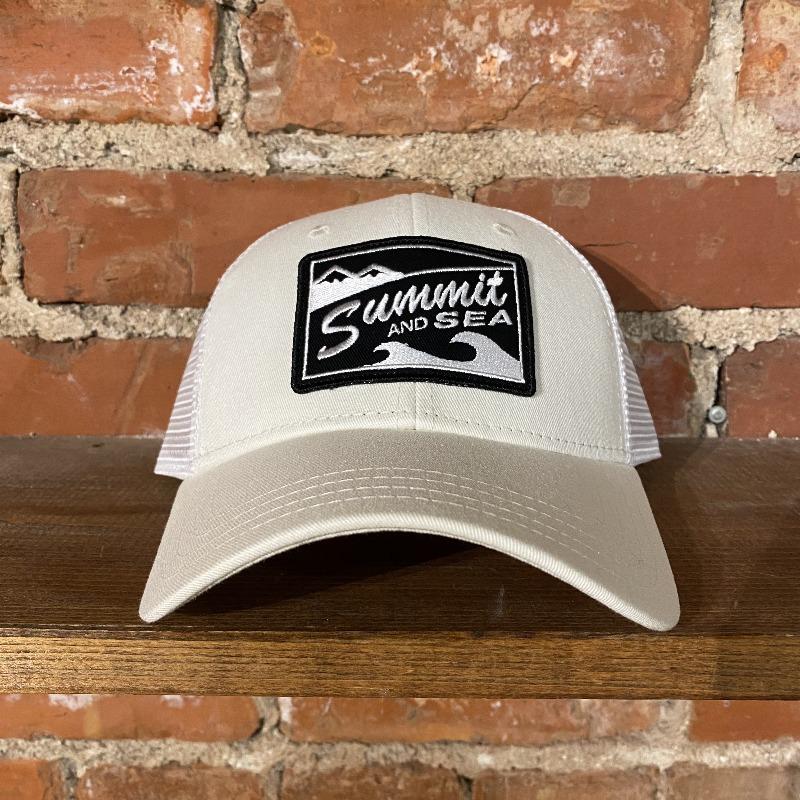 Summit and Sea Trucker Hat Inventory Summit and Sea Cream/White