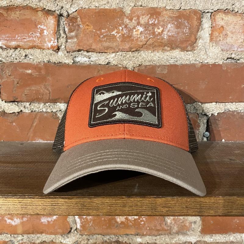 Summit and Sea Trucker Hat Inventory Summit and Sea Orange/Brown